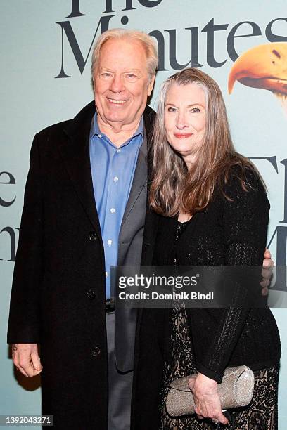 Michael McKean and Annette O'Toole pose at the opening night of "The Minutes" on Broadway at Studio 54 on April 17, 2022 in New York City.