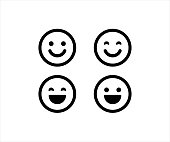 Smiling Emoticon Face Icon Symbol Vector stock illustration
Anthropomorphic Smiley Face, Smiling, Icon, Happiness, Vector