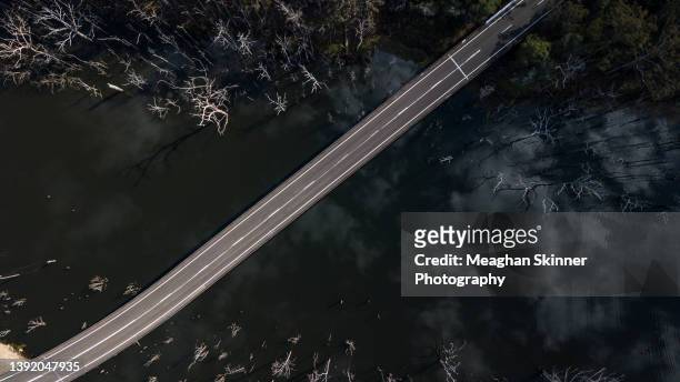 bridge crossing over water - gold coast aerial stock pictures, royalty-free photos & images