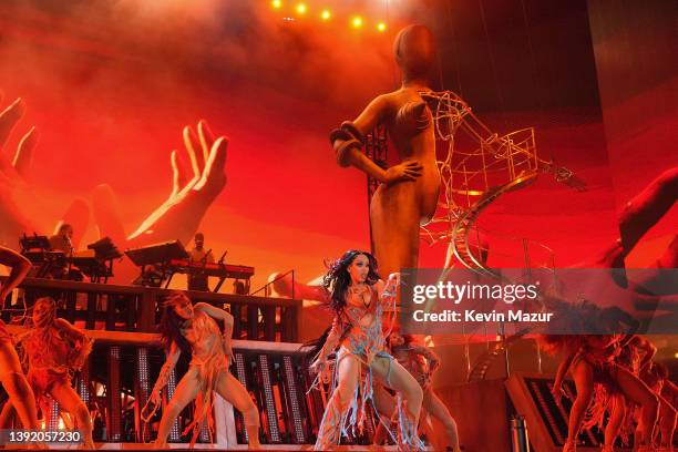 Doja Cat performs onstage at the Coachella Stage during the 2022 Coachella Valley Music And Arts Festival on April 17, 2022 in Indio, California.