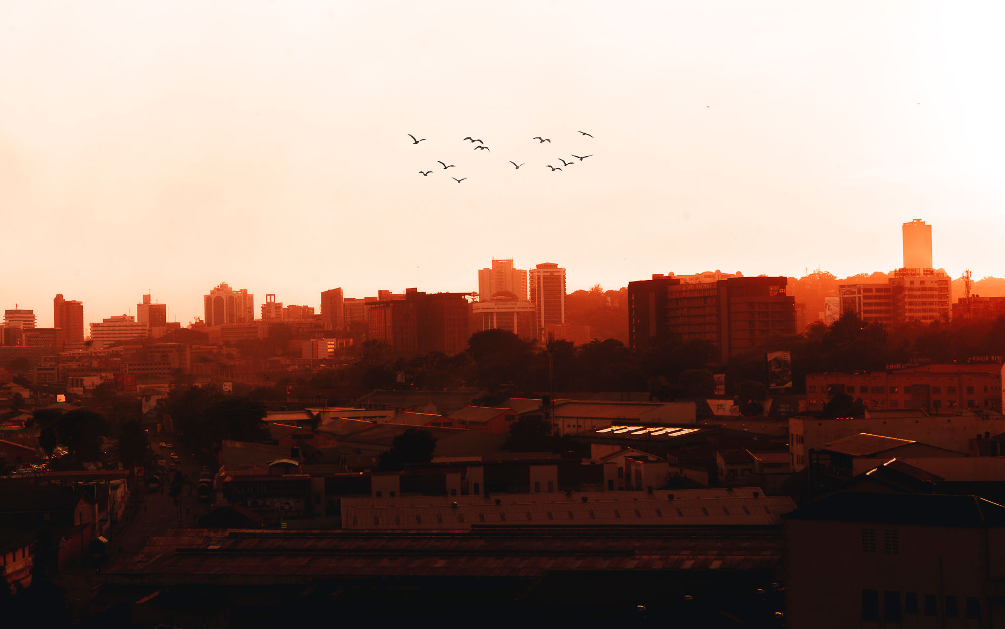 Kampala skyline