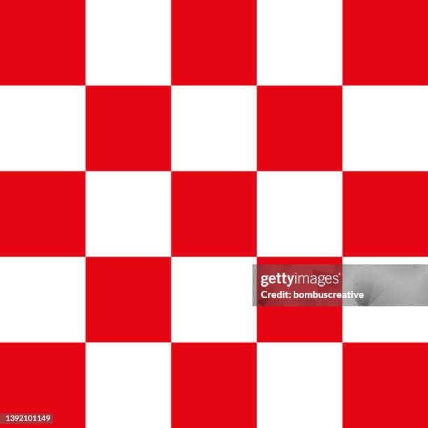 checkered pattern red and white - red tile stock illustrations