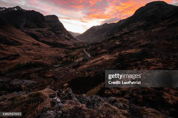 scottish highlands - glencoe schotland stockfoto's en -beelden