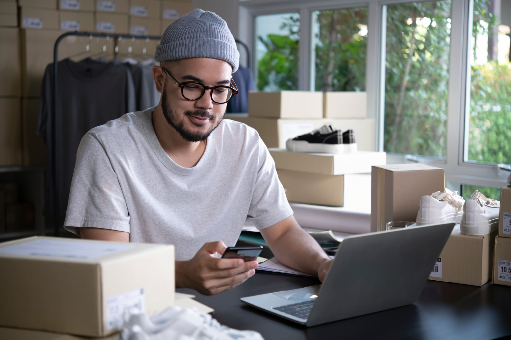 online shopping preparation