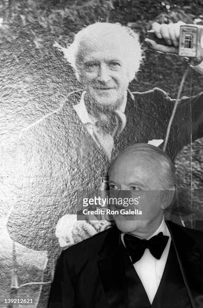 Artist Cecil Beaton attends the art opening of 600 Faces by Cecil Beaton on May 3, 1969 at the Museum of New York City in New York City.