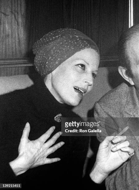 Actress Silvana Mangano attends the grand opening of Hippopotomus II on December 22, 1972 in New York City.