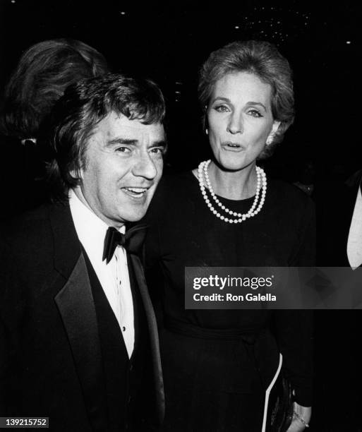 Actor Dudley Moore and actress Julie Andrews attend Tribute Gala Honoring Blake Edwards on November 17, 1983 at the Beverly Hilton Hotel in Beverly...