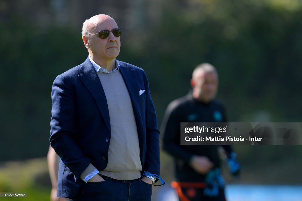 FC Internazionale Training Session & Press Conference