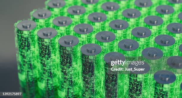 battery renewable energy innovation ev lithium - pilha imagens e fotografias de stock