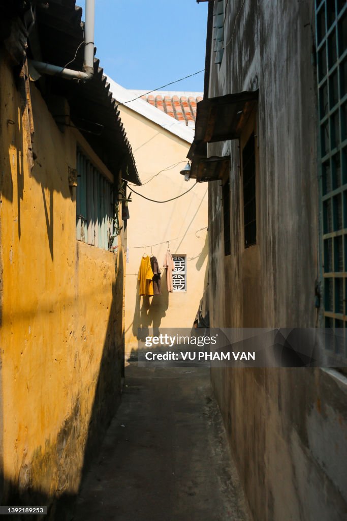 Clothes line in Hoi An, Vietnam