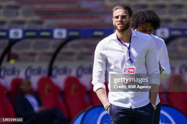 Wesley Hoedt of RSC Anderlecht prior to the Croky Cup Final match between KAA Gent and RSC Anderlecht at the Koning Boudewijnstadion on April 18,...