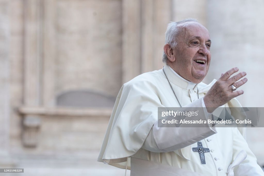 Pope Francis Meets With Young Catholics At The Vatican