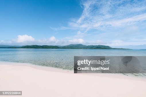 White sand tropical beach, Kohama Island, Okinawa, Japan White sand tropical beach, Kohama Island, Okinawa, Japan