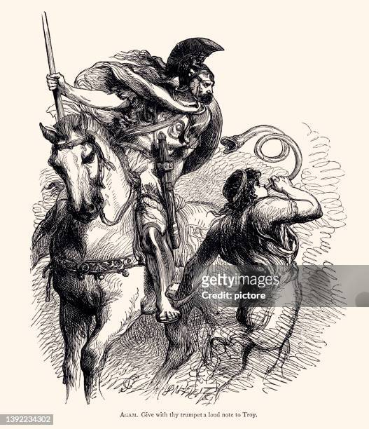 agamemnon (xxxl with lots of details) - 1882 stock illustrations