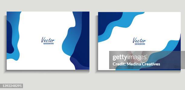 minimalist hand drawn fluid shapes background - different occupations stock illustrations