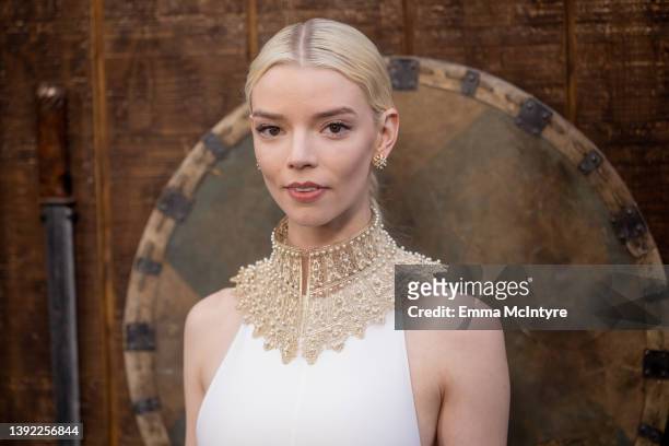 Anya Taylor-Joy arrives at the Los Angeles premiere of 'The Northman' at TCL Chinese Theatre on April 18, 2022 in Hollywood, California.