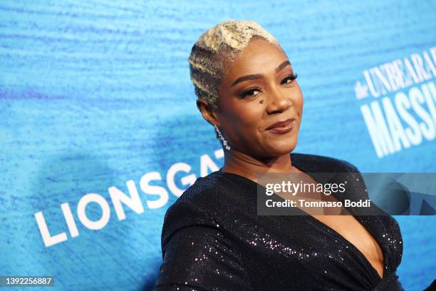 Tiffany Haddish attends the Los Angeles Special Screening Of "The Unbearable Weight Of Massive Talent" at DGA Theater Complex on April 18, 2022 in...