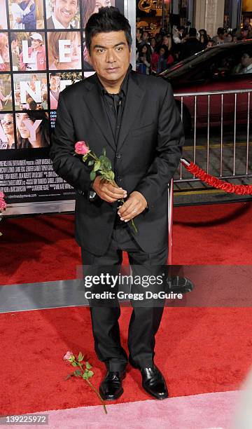 George Lopez arrives at the "Valentine's Day" Los Angeles Premiere at the Grauman's Chinese Theater on February 8, 2010 in Hollywood, California.