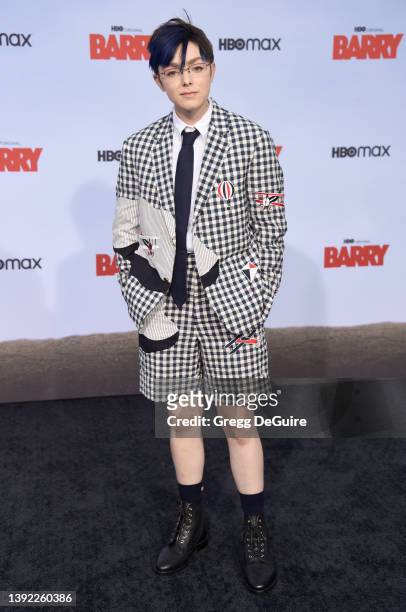 Elsie Fisher attends the Season 3 Premiere Of HBO's "Barry" at Rolling Greens on April 18, 2022 in Los Angeles, California.