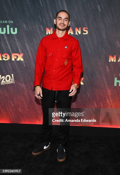 Actor Manny Montana arrives at the Season 4 Premiere of FX's "Mayans M.C." at Goya Studios on April 18, 2022 in Los Angeles, California.