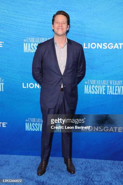 Ike Barinholtz attends the Los Angeles special screening of "The Unbearable Weight of Massive Talent" at DGA Theater Complex on April 18, 2022 in Los...