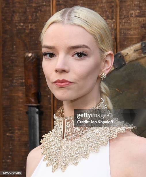 Anya Taylor-Joy attends the Los Angeles Premiere Of "The Northman" at TCL Chinese Theatre on April 18, 2022 in Hollywood, California.