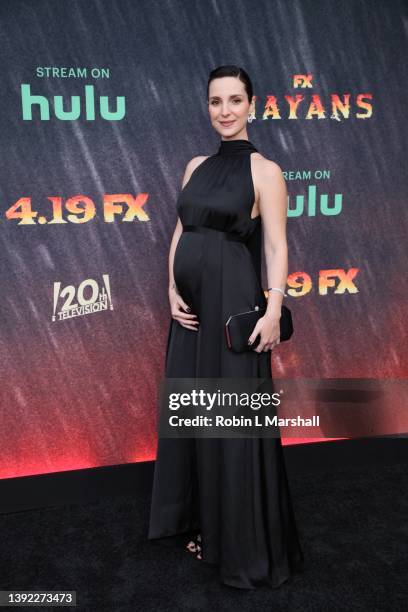 Actress Carla Barrata attends the Season 4 Premiere of FX's "Mayans M.C." at Goya Studios on April 18, 2022 in Los Angeles, California.