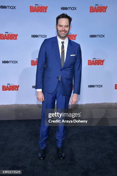 Bill Hader attends the Season 3 Premiere Of HBO's "Barry" at Rolling Greens on April 18, 2022 in Culver City, California.