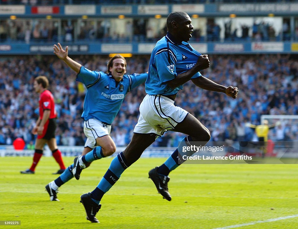 Shaun Goater of Manchester City