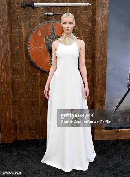 Anya Taylor-Joy attends the Los Angeles Premiere of "The Northman" at TCL Chinese Theatre on April 18, 2022 in Hollywood, California.