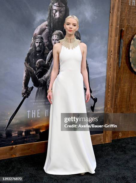 Anya Taylor-Joy attends the Los Angeles Premiere of "The Northman" at TCL Chinese Theatre on April 18, 2022 in Hollywood, California.