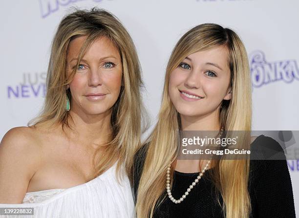Heather Locklear and daughter Ava Sambora arrive at the Los Angeles Premiere of "Justin Bieber: Never Say Never" at the Nokia Theater L.A. Live on...