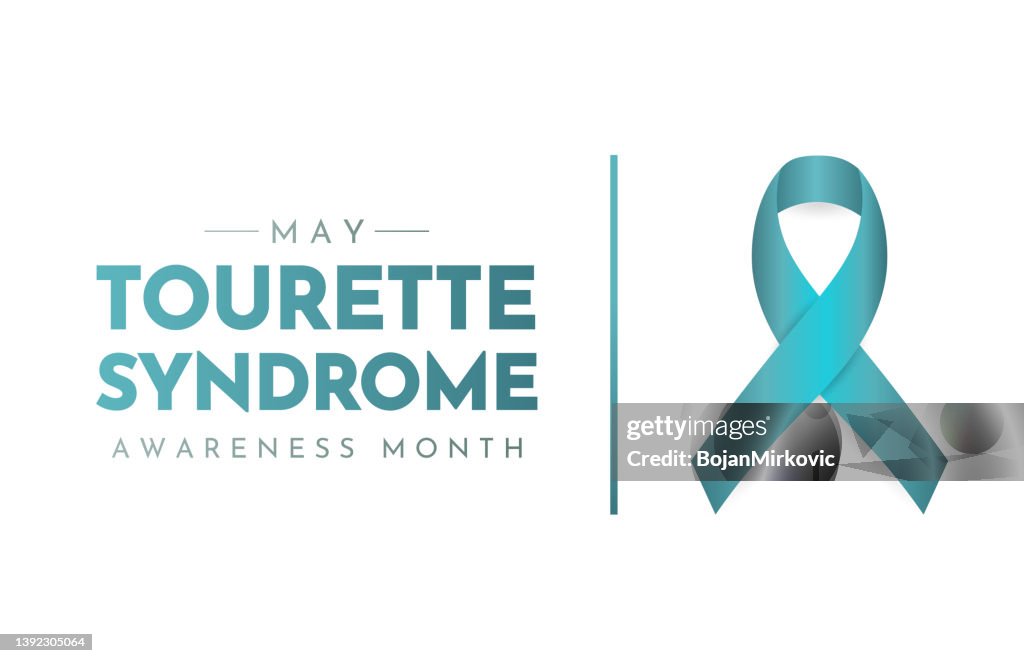 Tourette Syndrome Awareness Month, May. Vector