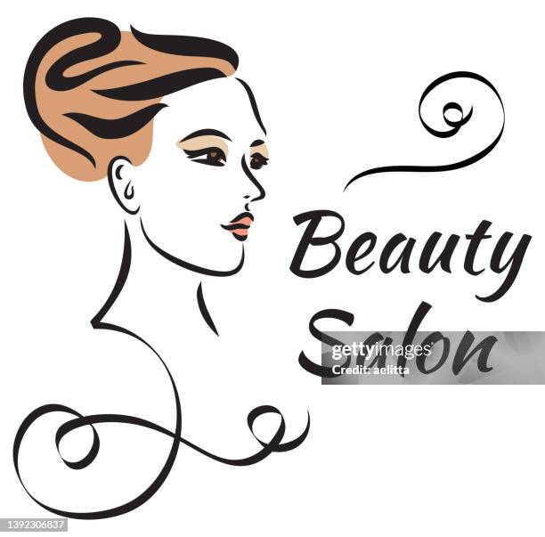 beauty salon concept. logo design. - shampoo stock illustrations