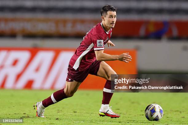 Bojan Krkic of Vissel Kobe controls the ball during the second half of the AFC Champions League Group J match against Kitchee SC at Buriram City...