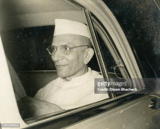 Morarji Desai arrives in Ahmedabad Gujarat India on 15th February 1964.