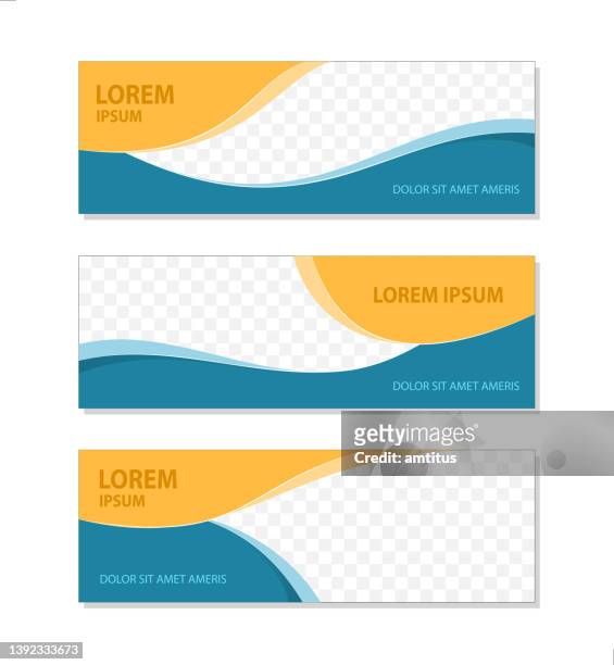 banner smooth - infographics business store stock illustrations