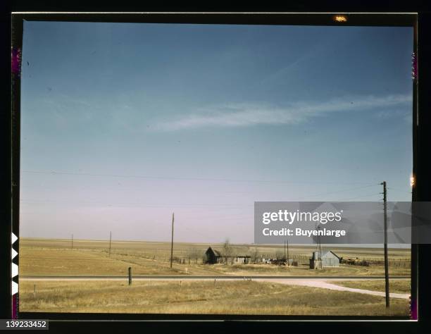 Farm land in Texas panhandle near Amarillo, Texas, 1943.