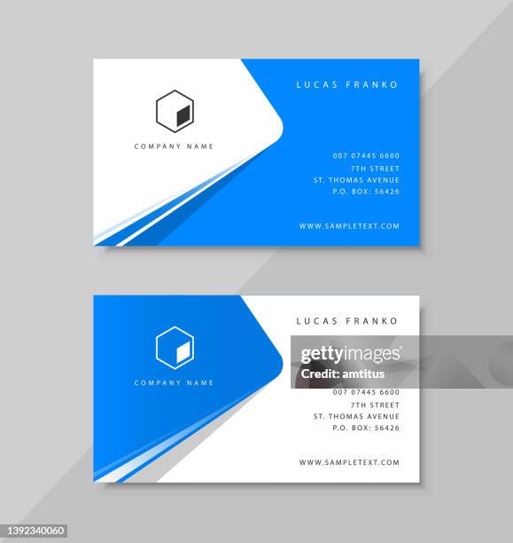 stockillustraties, clipart, cartoons en iconen met business card - visitekaartje