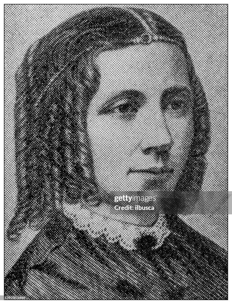 Antique portrait of famous people: Harriet Elizabeth Beecher Stowe