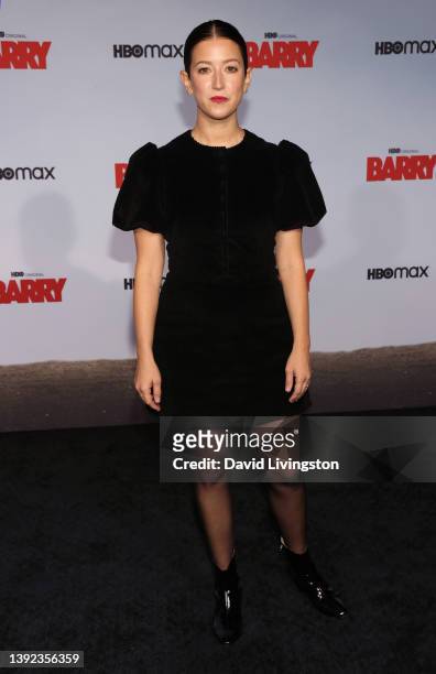 Jessy Hodges attends the season 3 premiere of HBO's "Barry" at Rolling Greens on April 18, 2022 in Culver City, California.