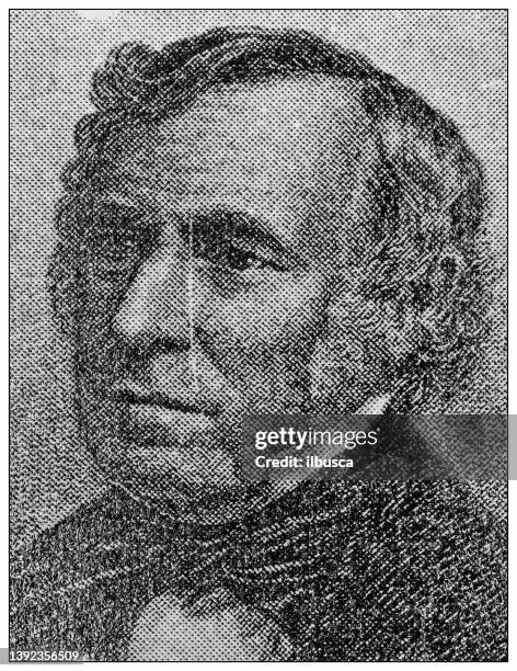 antique portrait of famous people: zachary taylor - zachary taylor stock illustrations