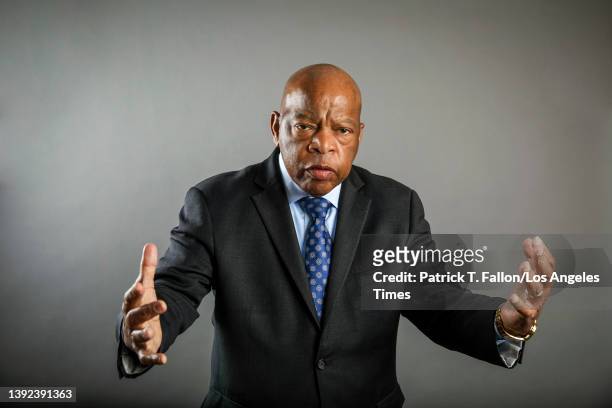 Politician and civil rights activist John Lewis is photographed for Los Angeles Times on April 23, 2017 at the USC campus in Los Angeles, California....