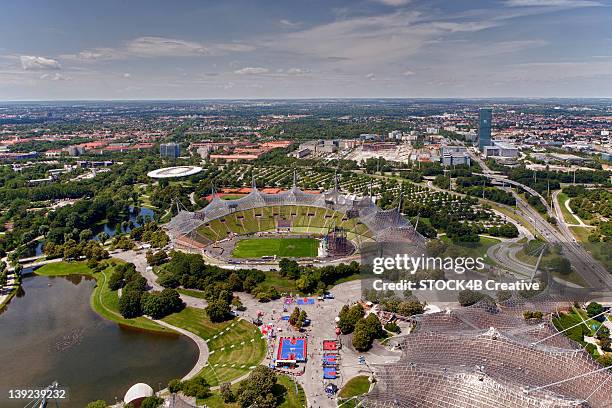 olympiapark munich, bavaria, germany - olympiastadion munich bildbanksfoton och bilder