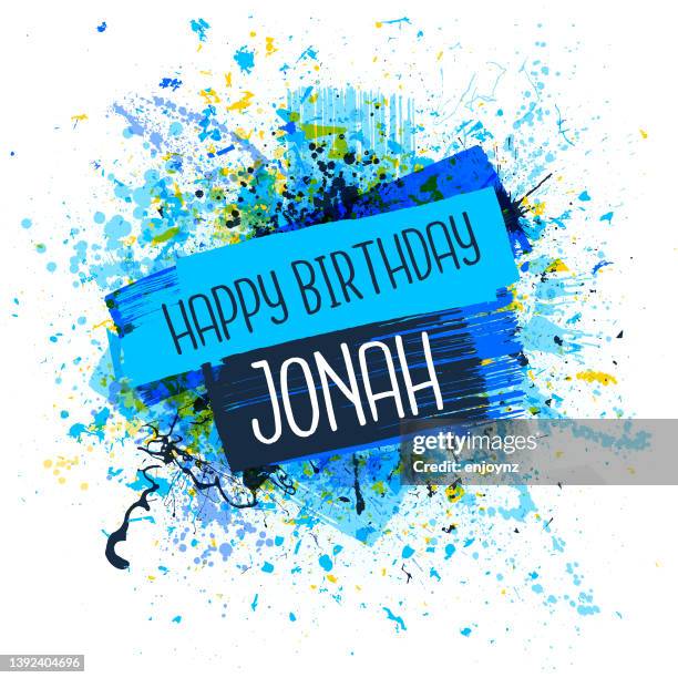 blaue geburtstagseinladung - birthday invitation stock-grafiken, -clipart, -cartoons und -symbole