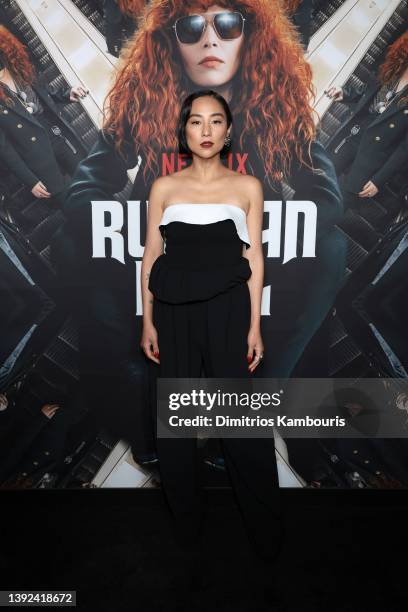 Greta Lee attends Netflix's "Russian Doll" Season 2 Premiere at The Bowery Hotel on April 19, 2022 in New York City.