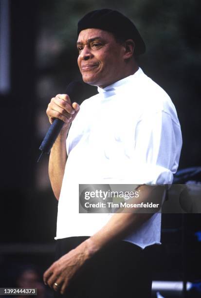 Al Jarreau performs at the Mountain Winery on August 30, 2001 in Saratoga, California.