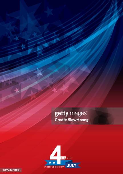 ilustrações de stock, clip art, desenhos animados e ícones de patriotism background - american flag banner