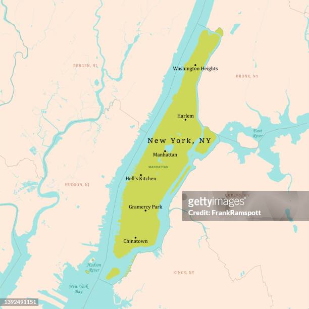 stockillustraties, clipart, cartoons en iconen met ny new york vector map green - nyc map vector