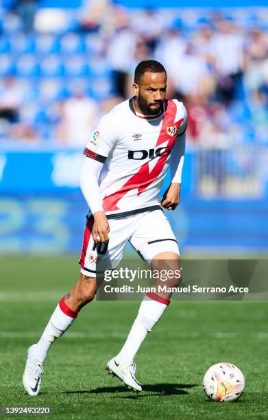 Tiago Manuel Dias Correia 'Bebe' of Rayo Vallecano in action during the LaLiga Santander match between Deportivo Alaves and Rayo Vallecano at Estadio...